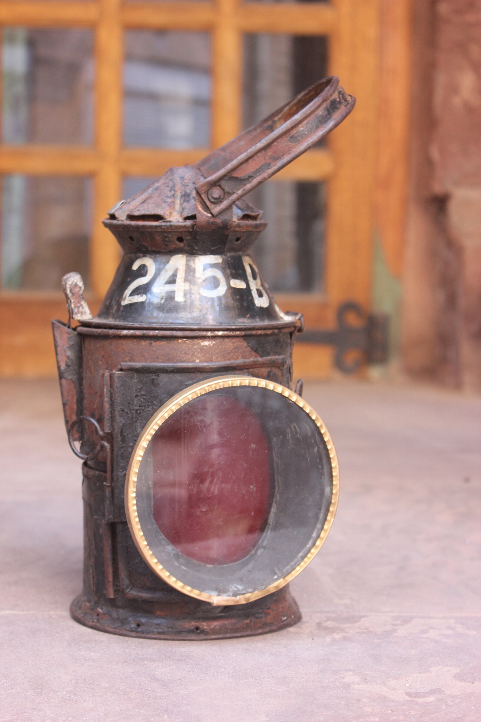 Original IndoBritish Railway Signal Oil Lamp / Railway lamp Etsy