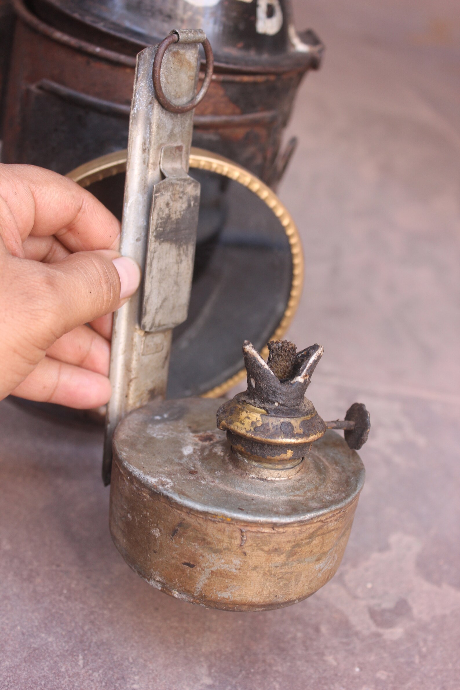 Original IndoBritish Railway Signal Oil Lamp / Railway lamp Etsy