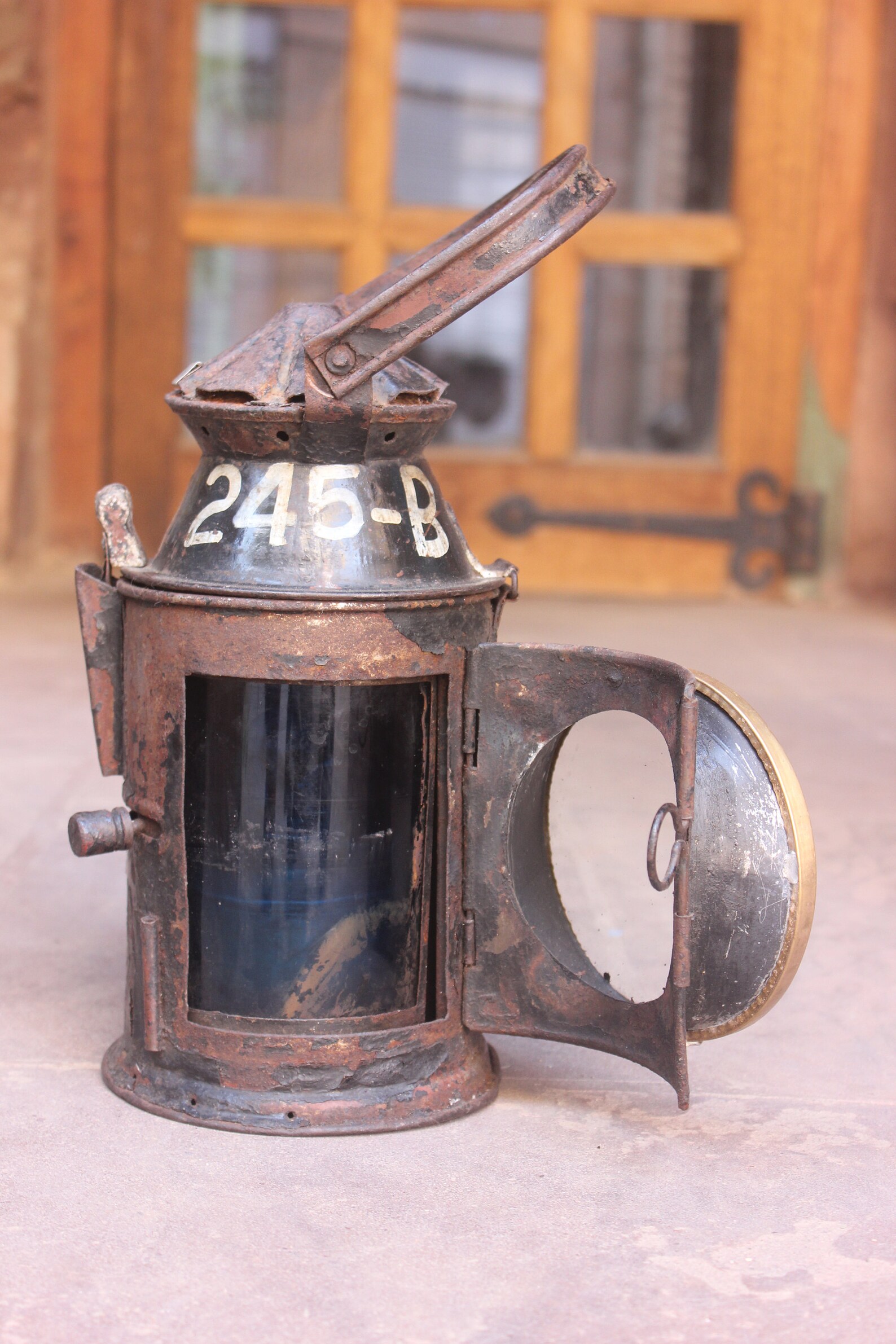 Original IndoBritish Railway Signal Oil Lamp / Railway lamp Etsy