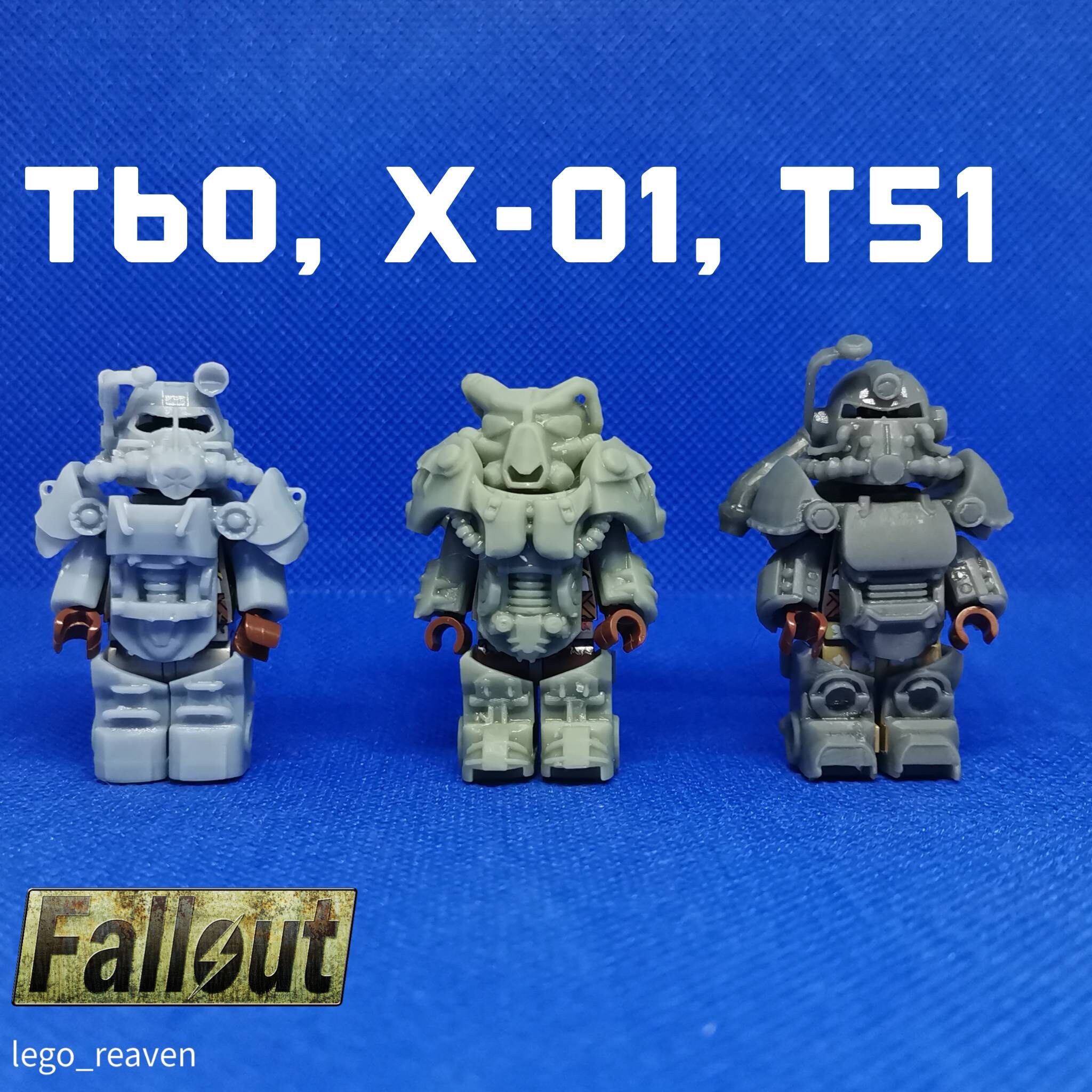 Lego Fallout inspired Custom Armors and Helmets minifigures Etsy