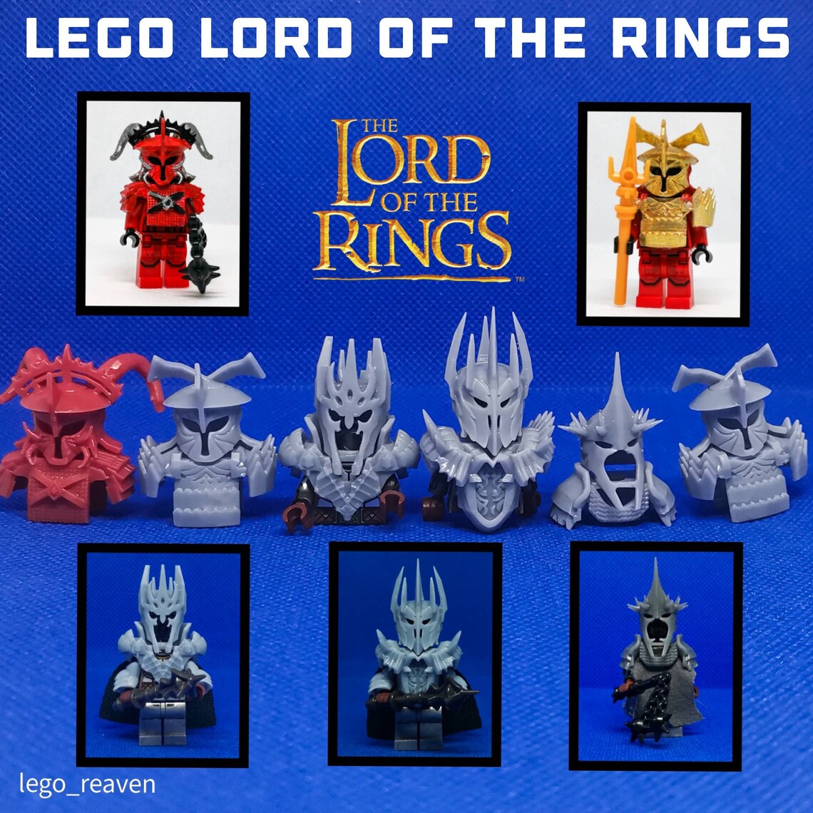 Lego Lord of the rings inspirado Minifigures Custom Sauron Etsy