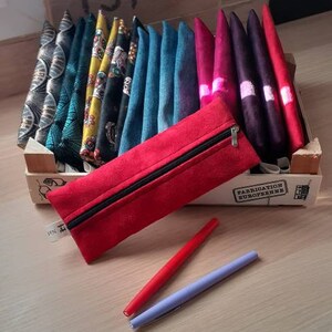 Protège-stylo À Bille Pochette Vintage Petite Trousse Crayons