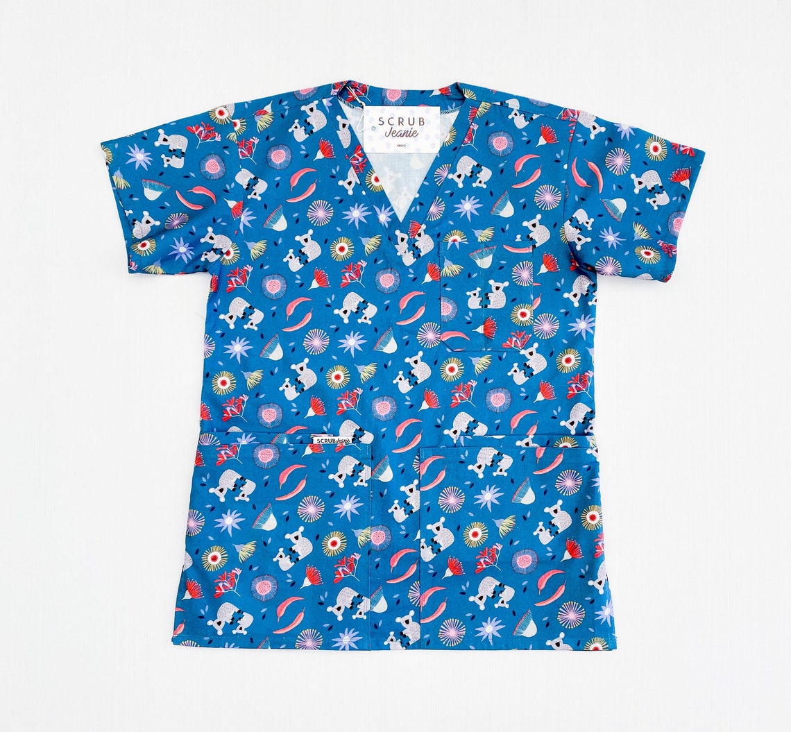 Australian Animals Made to Order Scrub Tops Etsy