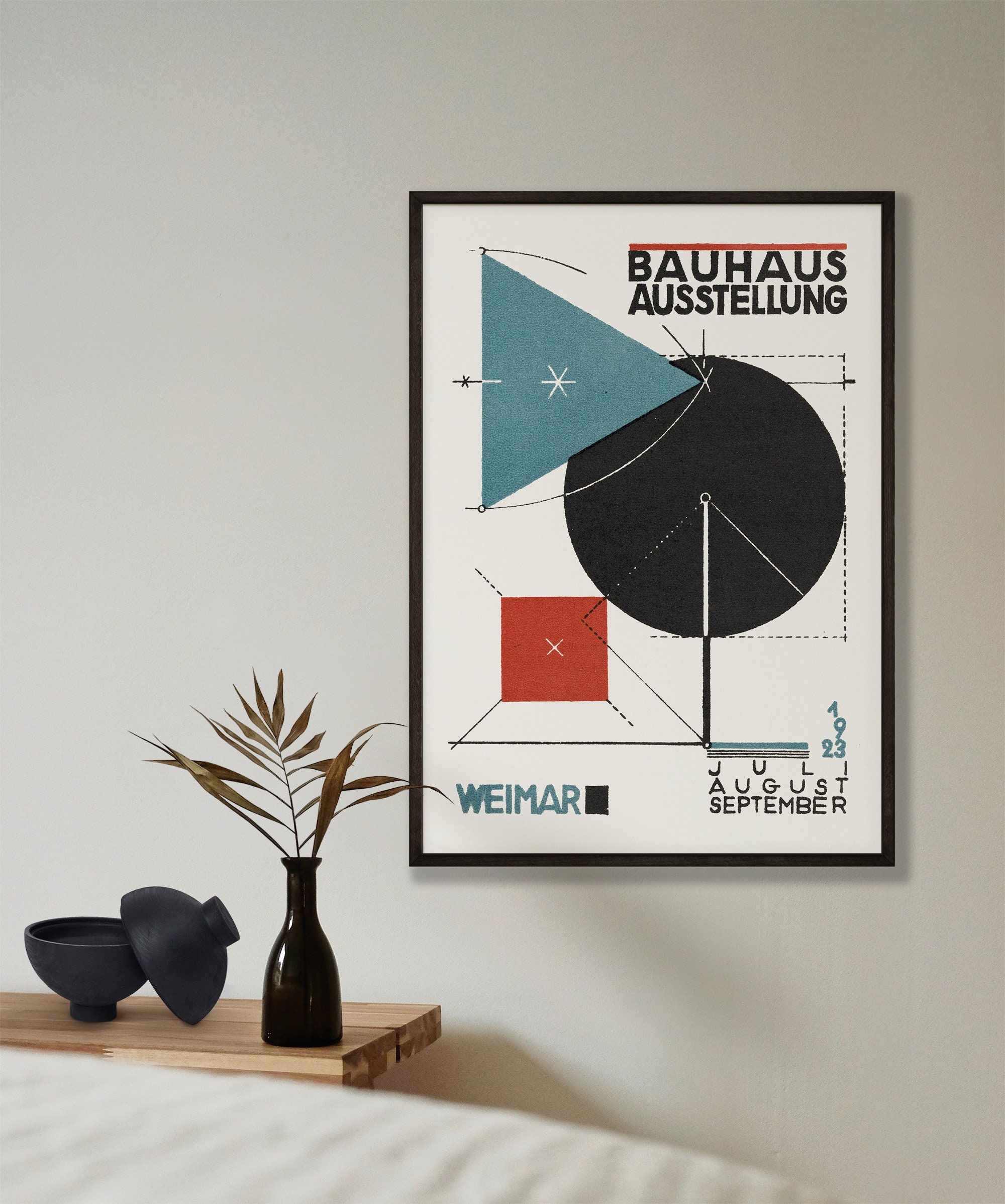 Bauhaus Art Exhibition Digital Download Poster Vintage Print Etsy