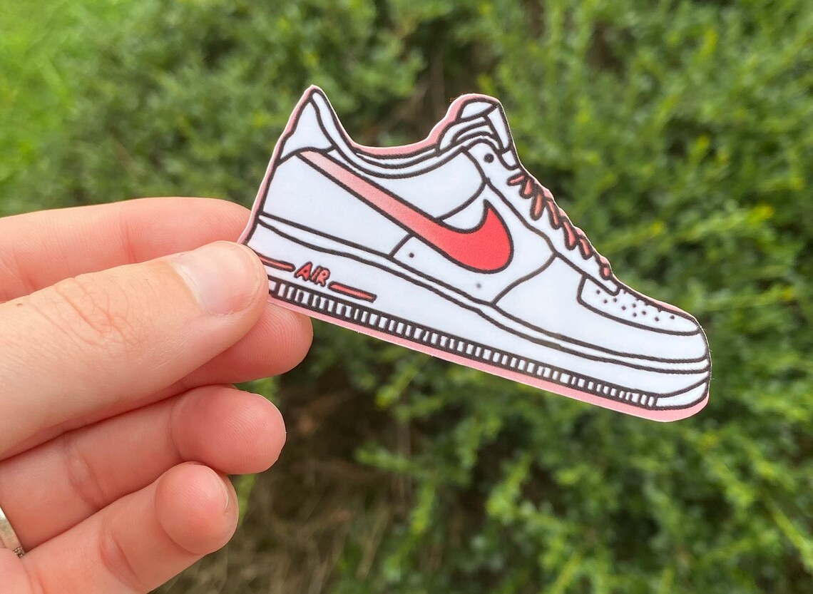 Nike Air Force 1 Vinyl Sticker - Etsy