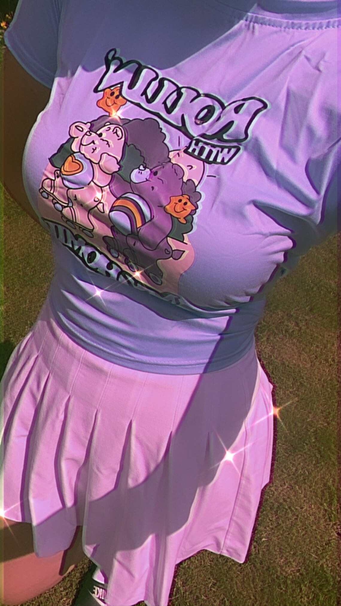 care bear crop top