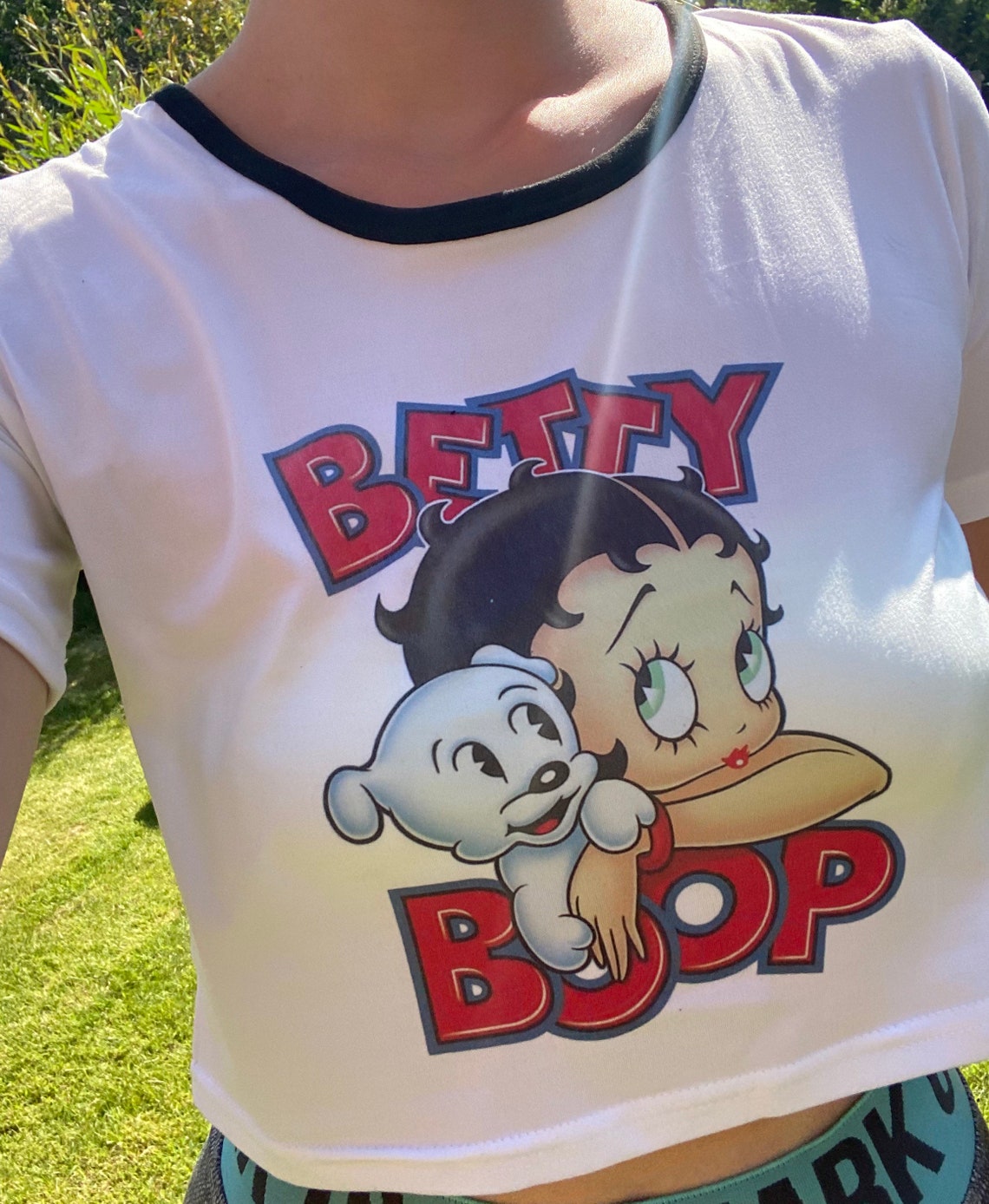 Betty Boop crop top. T-shirt imprimé rétro. Betty Boop. | Etsy