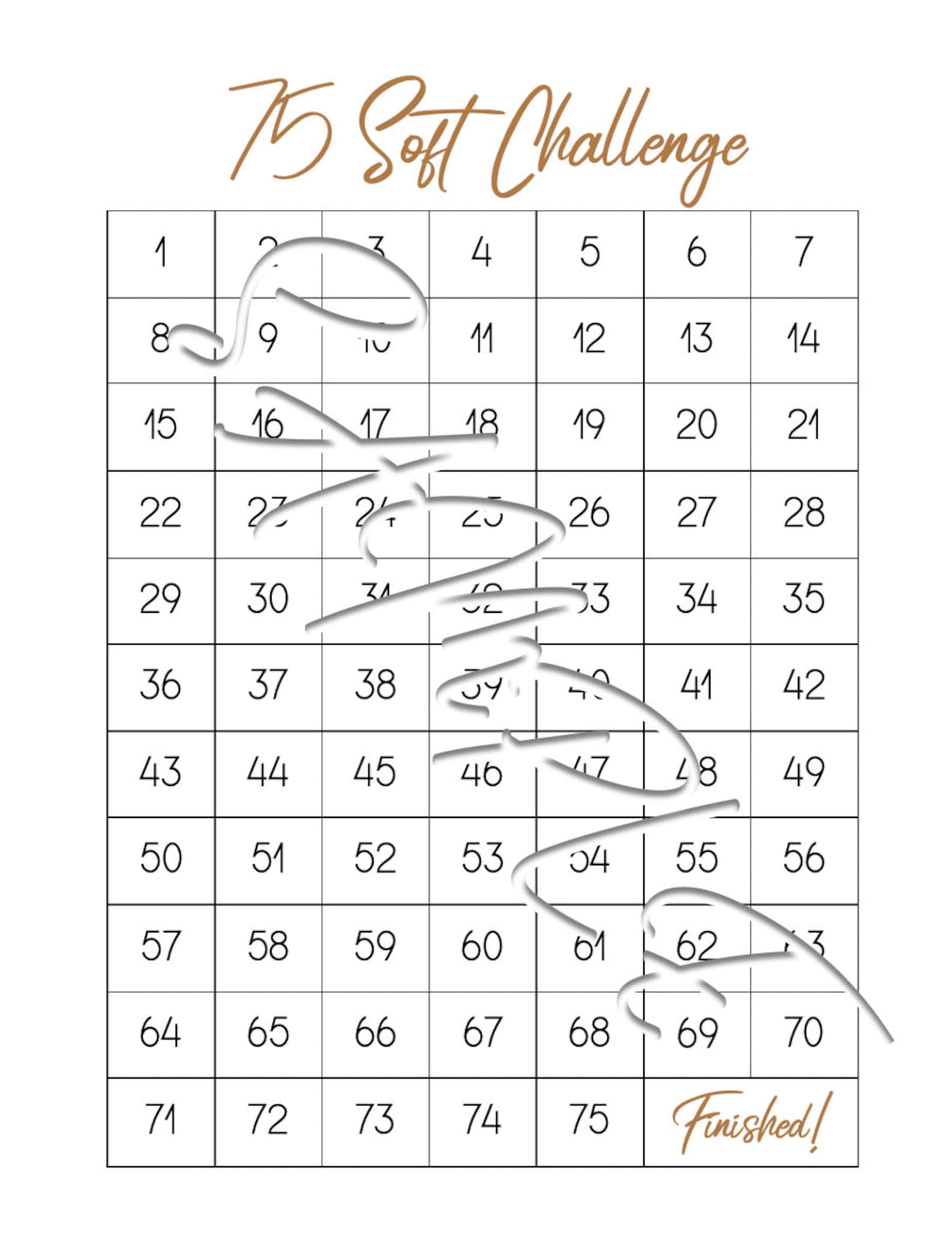 75 Hard Challenge Printable Free Printable Blog Calendar Here