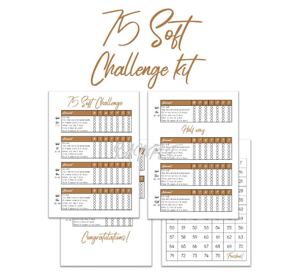 75 Soft Challenge Printable Free Download