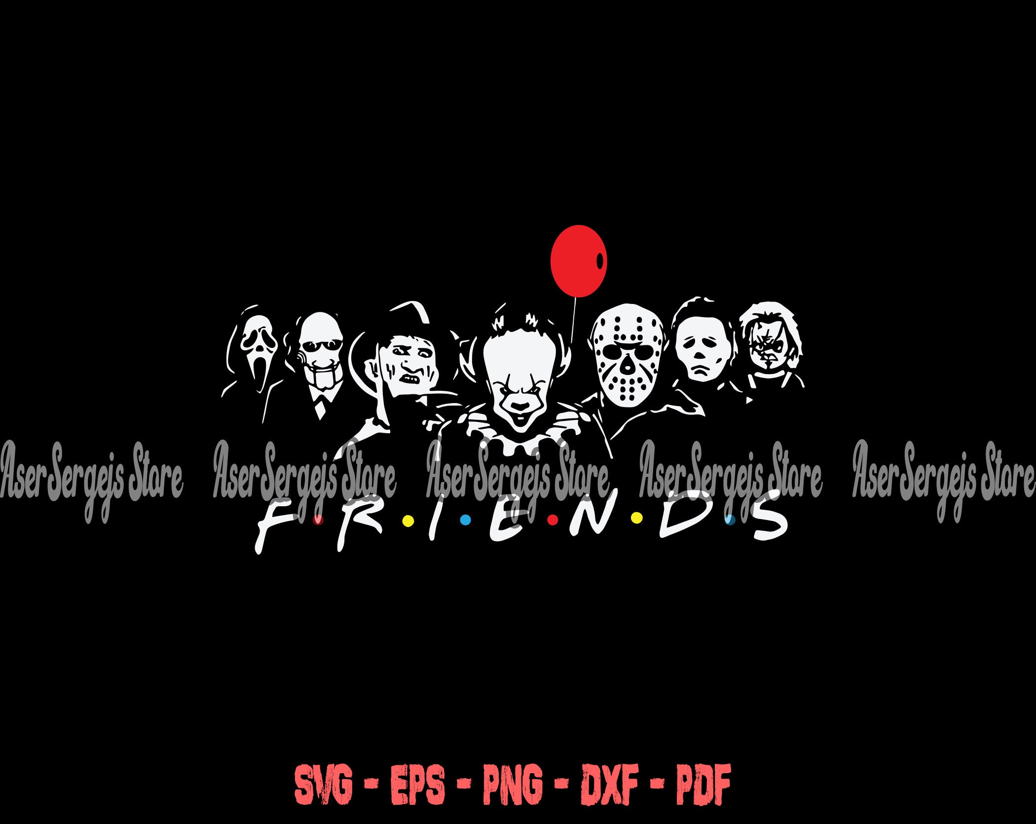 Free Free 219 Friends Horror Shirt Svg SVG PNG EPS DXF File