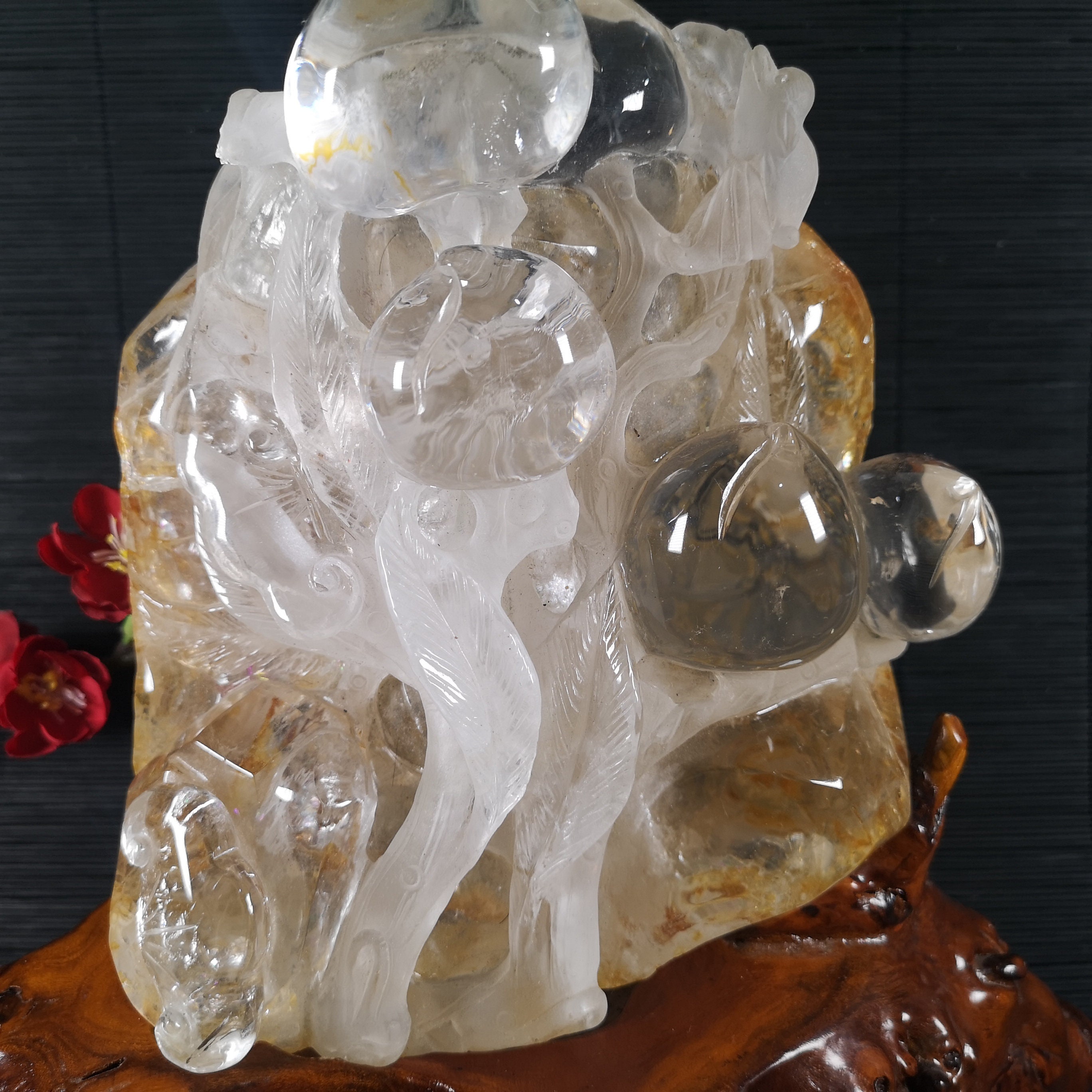 Natural Quartz Crystal Hand Carving Crystal Decoration Healing Etsy