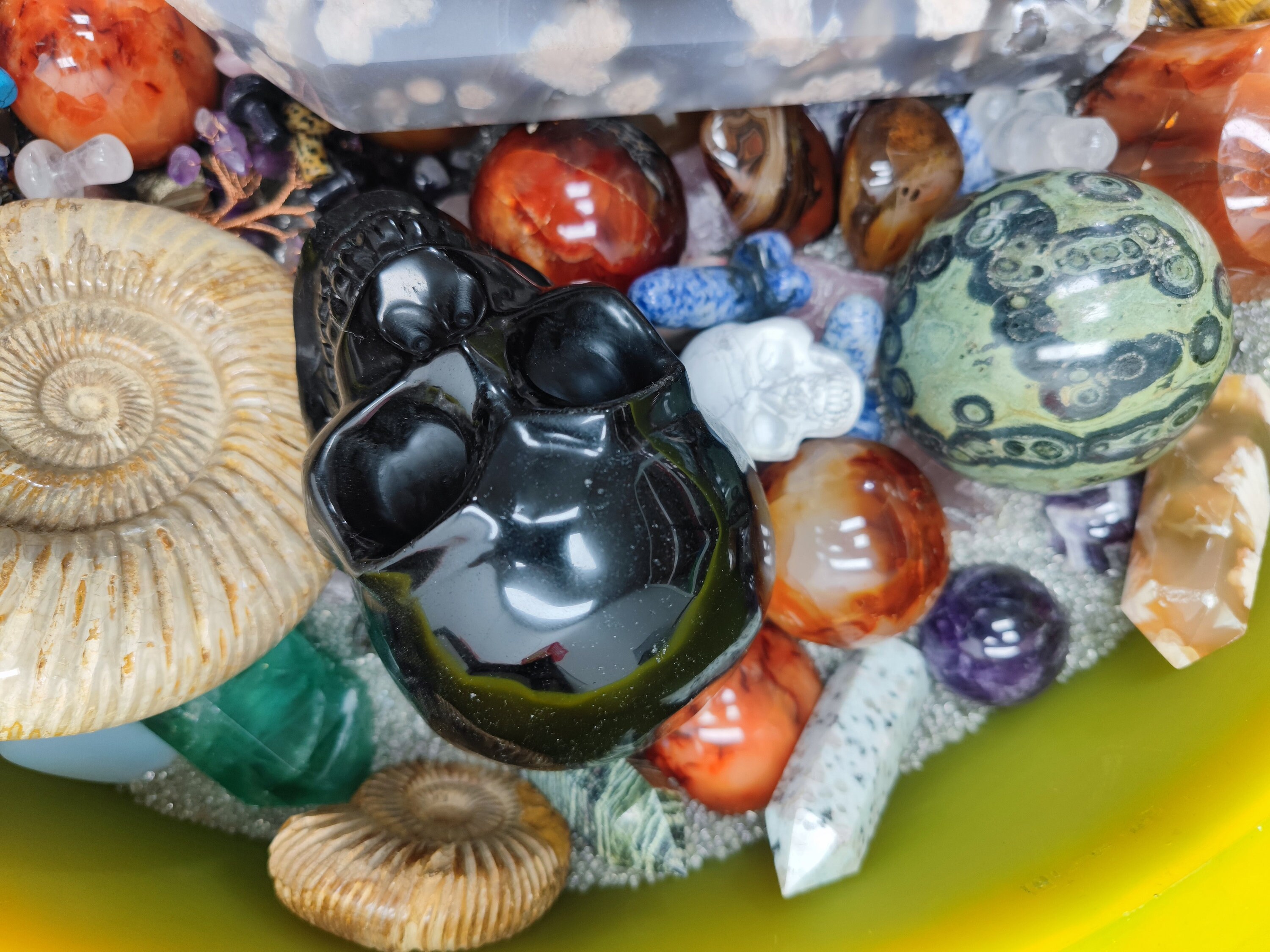 Crystal Confetti Lucky Scoop Large Crystal Scoop Reiki Etsy