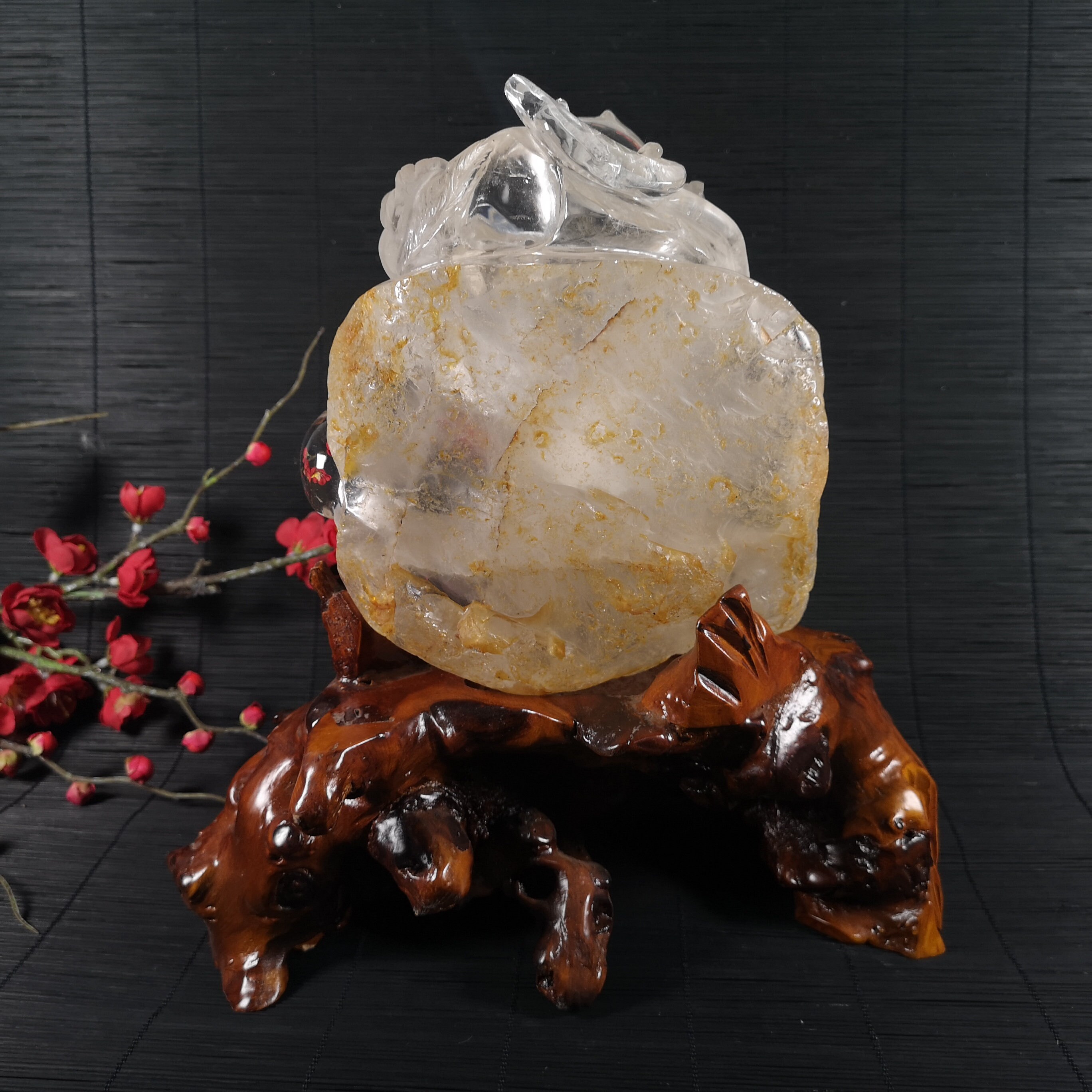 Natural Quartz Crystal Hand Carving Crystal Decoration Healing Etsy