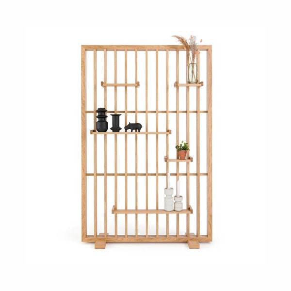 Free Standing Display Stand, Wooden Pegboard, Retail Display, Room Divider, Collapsible Stand, Folding Screen, Wooden Wall Partition