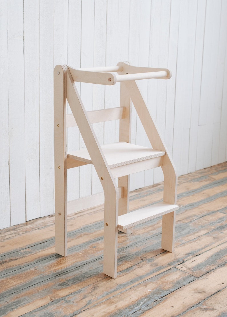 Kitchen Step Stool Montessori Kitchen Helper Toddler Kitchen Etsy