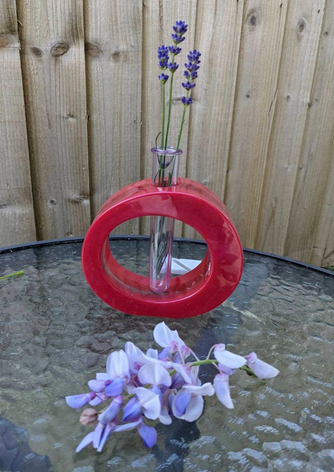 Light up Vase Circular Vase LED Test Tube Flower Display Etsy