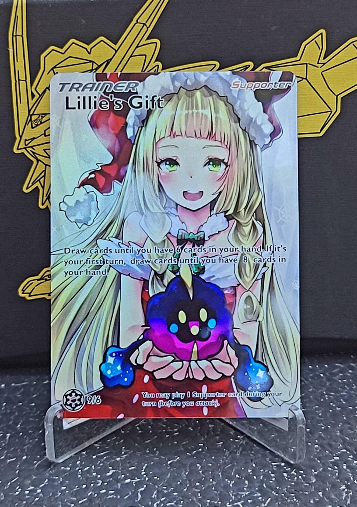 Custom Fan Made Orica Pokemon Card LILLIE'S GIFT Full Art Etsy