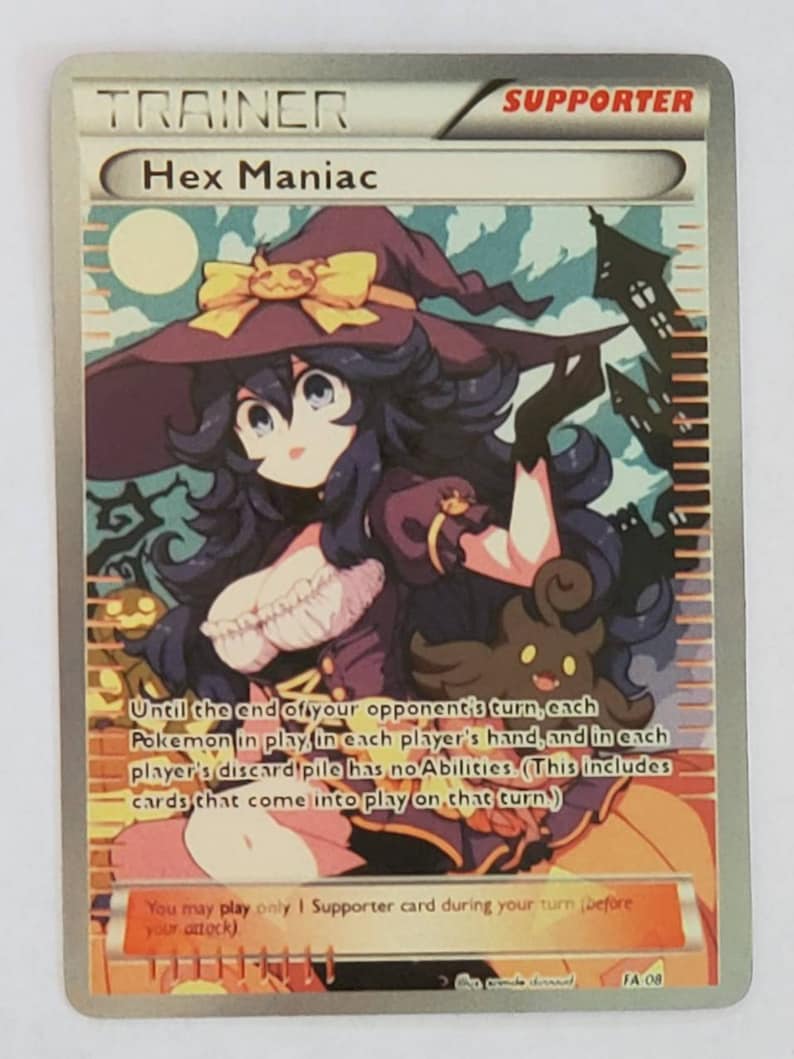 Custom Fan Made Orica Pokemon Card HEX MANIAC Full Art | Etsy