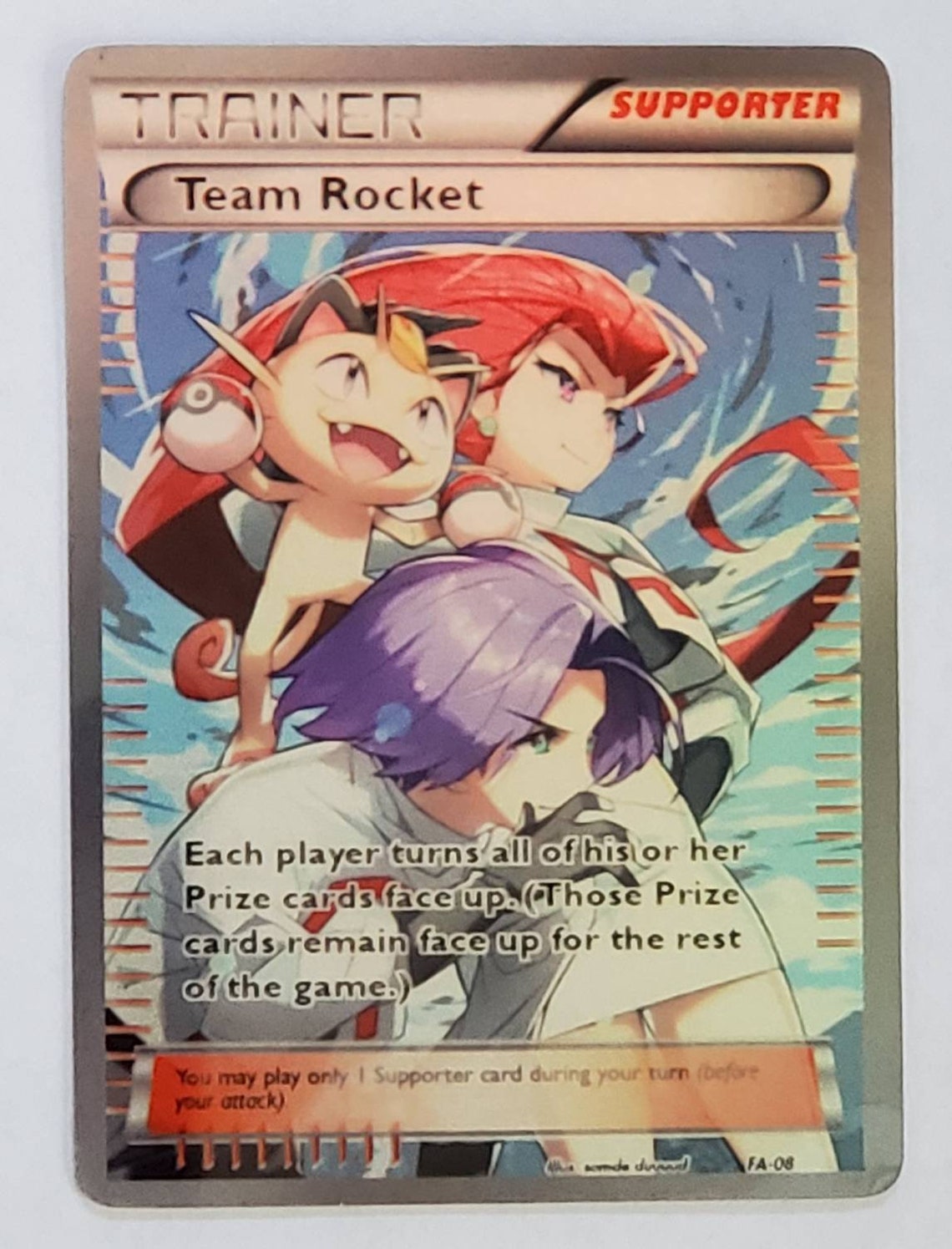 Custom Fan Made Orica Pokemon Card TEAM ROCKET Full Art Etsy