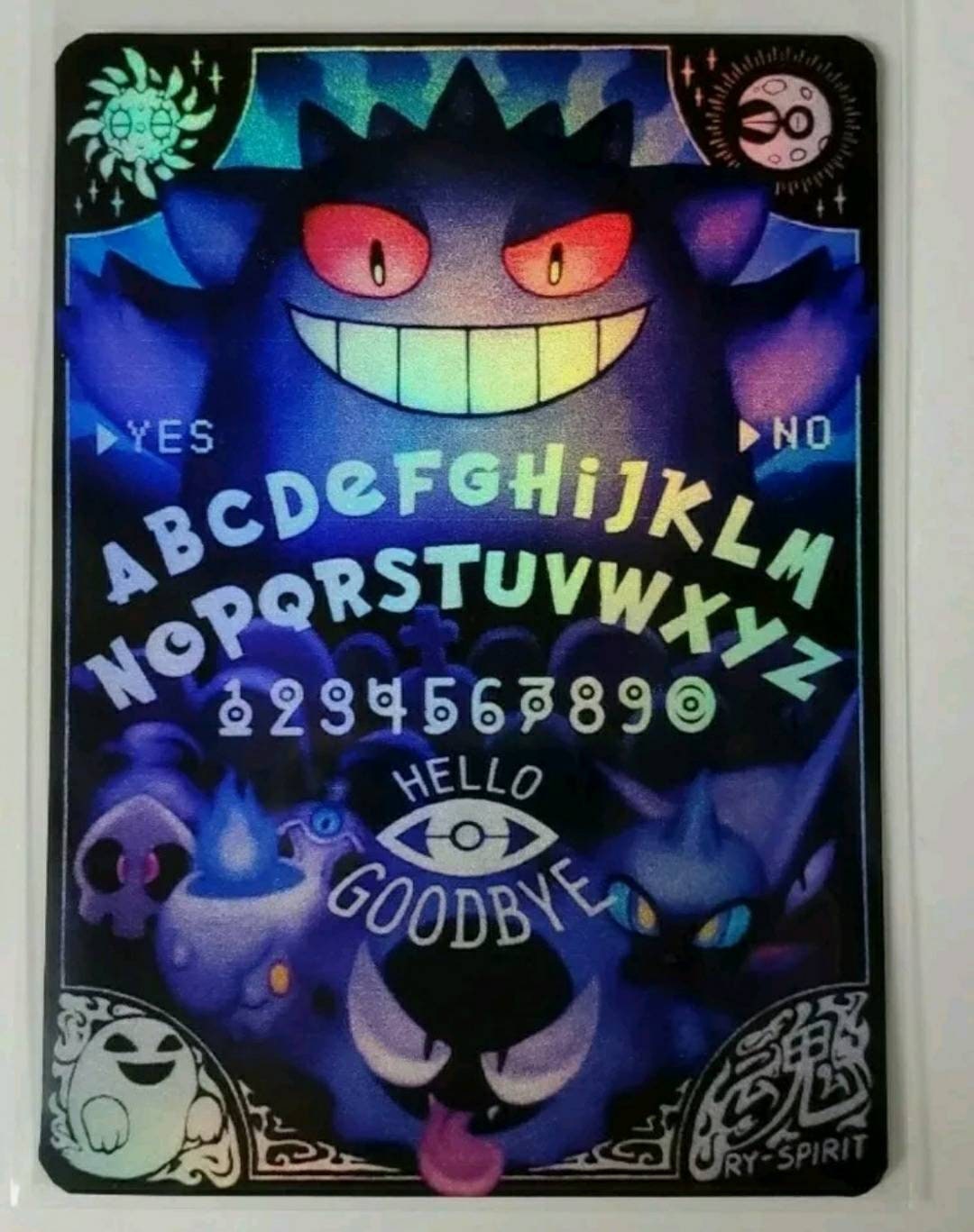Custom Fan Made Orica Pokemon Card Gengar Ouija Full Art Etsy Denmark