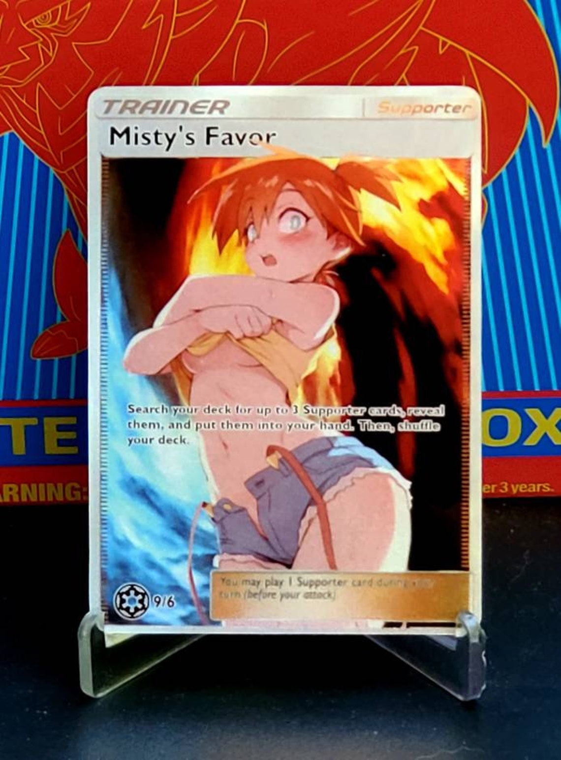 Custom Fan Made Orica Pokemon Card Misty s Favor Version Etsy