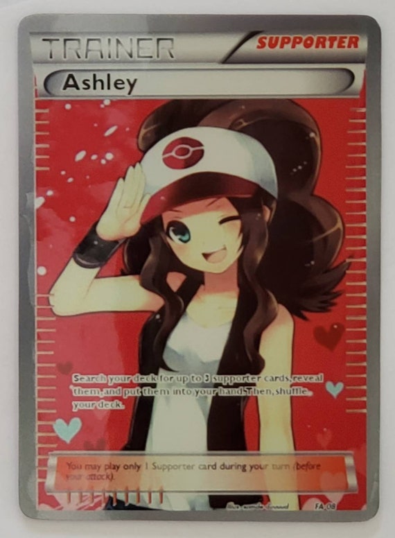 Custom Fan Made Orica Pokemon Card MAY Full Art Holographic