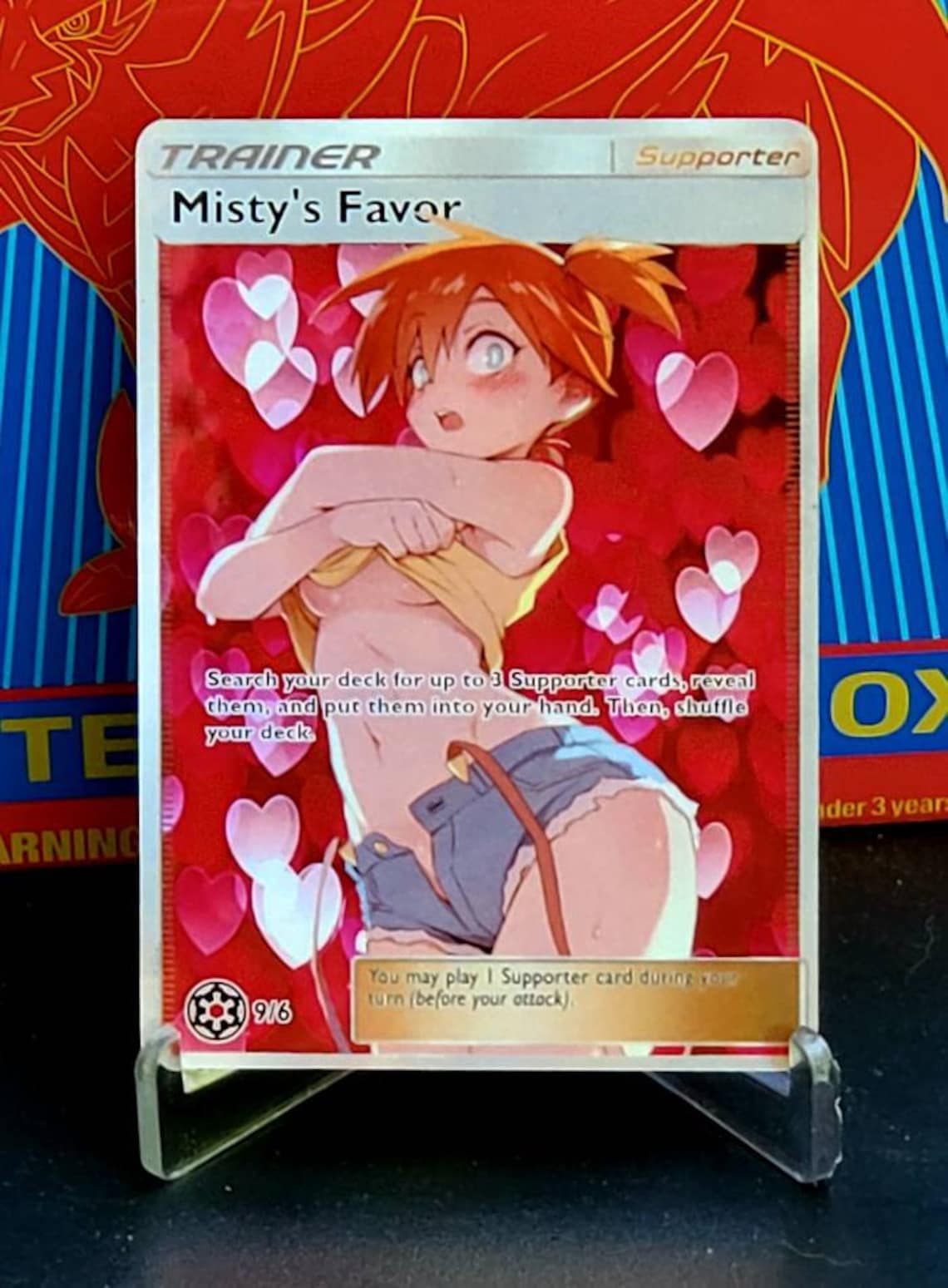 Custom Fan Made Orica Pokemon Card Misty s Favor Version Etsy