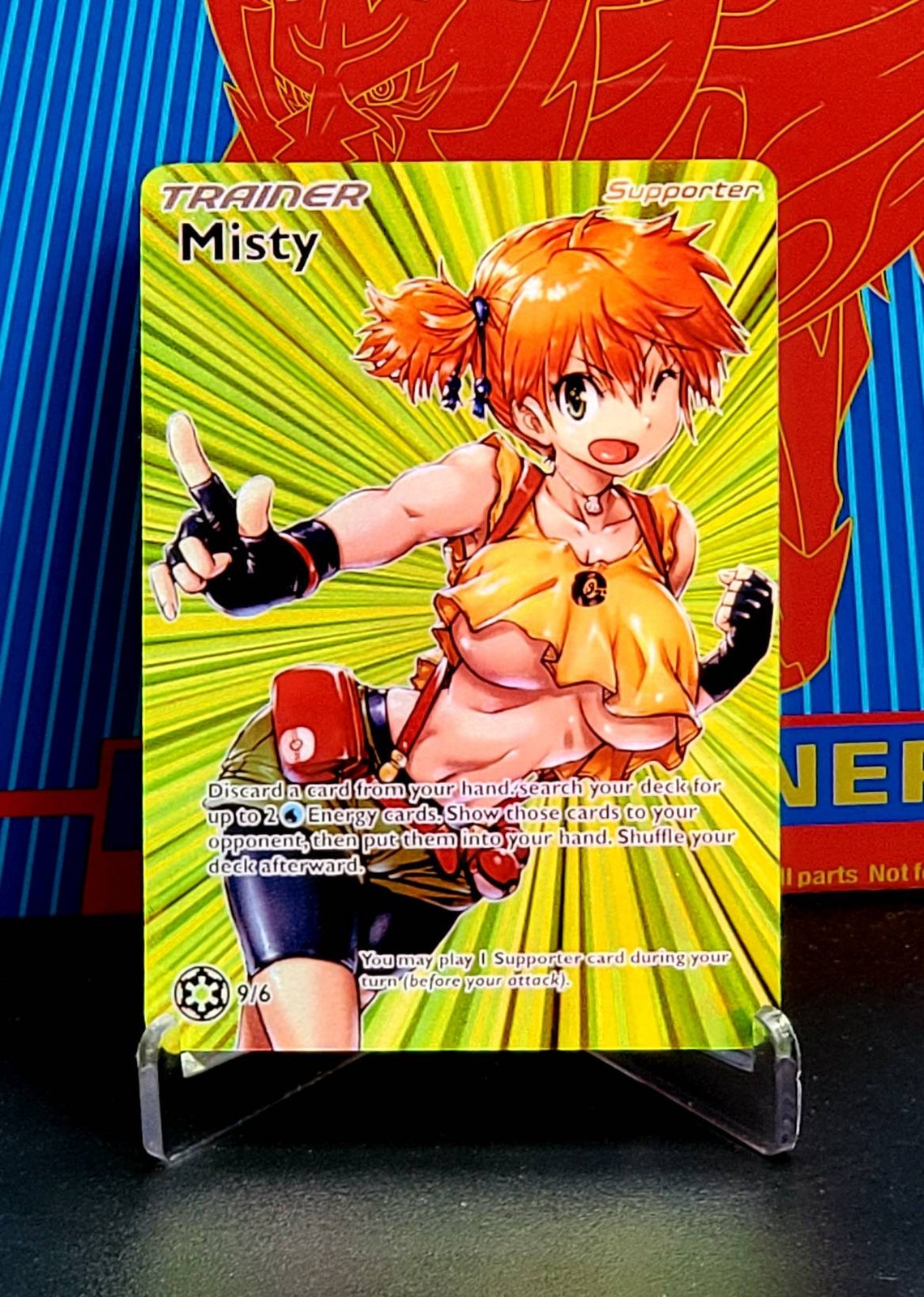 Custom Fan Made Orica Pokemon Card Misty Full Art Etsy