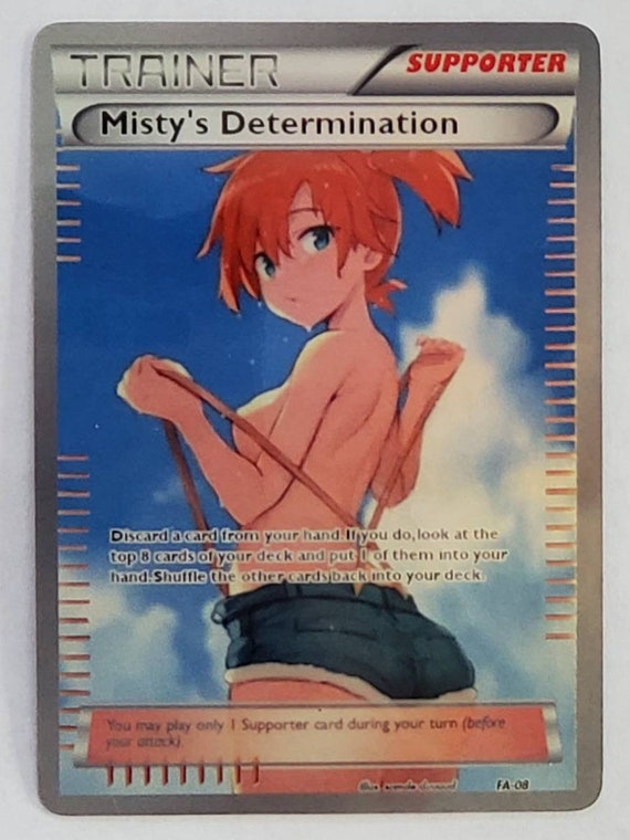Custom Fan Made Orica Pokemon Card Misty S Determination Etsy