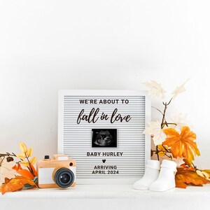 Fall Digital Pregnancy Announcement Baby Announcement Social Media Reveal Gender Neutral Autumn Pregnancy Announce Pumpkin pregnancy reveal
