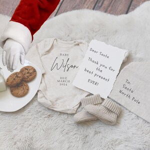 Christmas Digital Pregnancy Announcement,  Editable Template Baby Announcement,  Holidays, Christmas Baby Reveal
