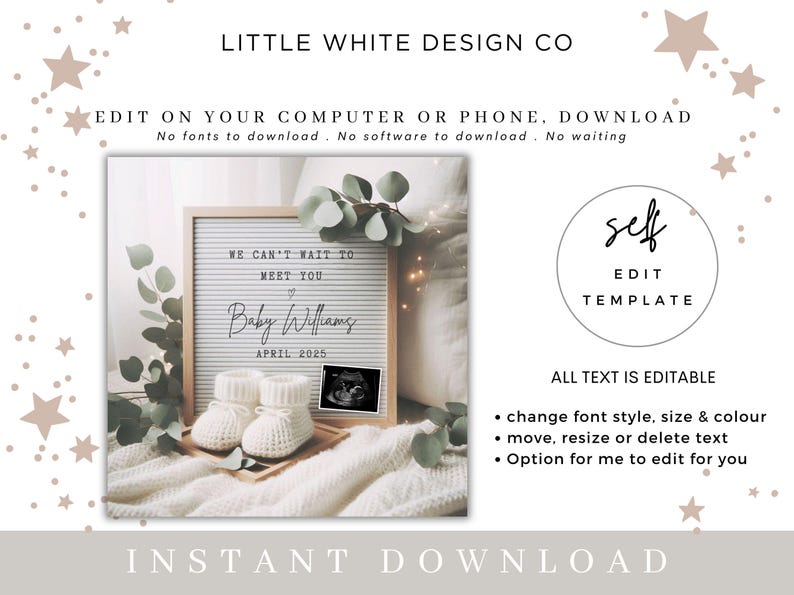 Digital Pregnancy announcement for social media.
Baby reveal ideas, social media pregnancy announcement, New baby announcement,
Baby reveal, gender neutral pregnancy announcement, simple, minimalistic pregnancy announcement