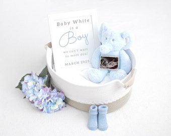 Baby Announcement, Birth Announcement, Digital Pregnancy Announcement, Baby Boy Template,  Baby Boy Reveal, Letterboard Announcement