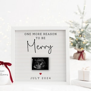 Christmas Pregnancy Announcement Holiday Digital Baby Announcement Editable Template Instant Download Girl/Boy Gender Reveal