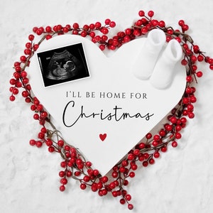 Christmas Pregnancy Announcement, Christmas Baby Reveal, December Baby Announcement Digital, Christmas Pregnancy Reveal For Social Media