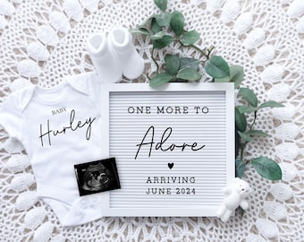 Digital Pregnancy Announcement, Neutral, Social Media, Facebook, Instagram, Social Media Pregnancy Announcement, Baby Reveal Ideas, Boho