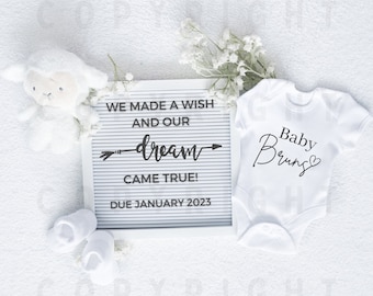 Digital Pregnancy Announcement, Editable Pregnancy Announcement for Social Media, Pregnacy announcement, Simple, Modern, Letterboard