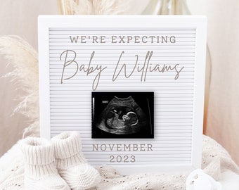 Faire-part de grossesse neutre Faire-part de grossesse en téléchargement numérique Faire-part de grossesse numérique Boho Baby Reveal