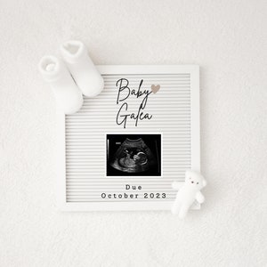 Baby Announcement, Birth Announcement, Digital Pregnancy Announcement, Gender Neutral Template,  Baby Reveal, Letterboard Announcement