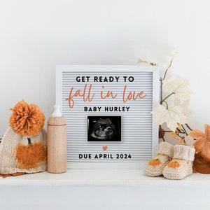 Autumn/Fall Digital Pregnancy Announcement Baby Announcement Social Media Reveal Gender Neutral Pregnancy Announce Pumpkin pregnancy reveal