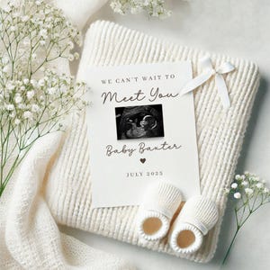 Annuncio di gravidanza digitale / Rivelazione della gravidanza / Rivelazione del bambino sui social media / Facebook / Instagram / Annuncio del bambino boho / Personalizzato