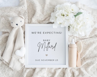 Neutralne ogłoszenie o ciąży, cyfrowe, boho baby, minimalistyczne, cyfrowe ogłoszenie o ciąży, neutralne, media społecznościowe, Facebook, Instagram