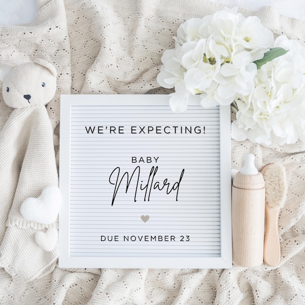 Neutral Pregnancy Announcement Digital ,Boho Baby, Minimalist , Digital Pregnancy Announcement, Neutral, Social Media, Facebook, Instagram