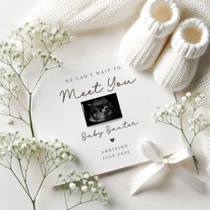 Digital Pregnancy Announcement / Pregnancy Reveal / Social Media Baby Reveal / Facebook / Instagram / Boho Baby Announcement / Personalized
