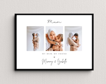 Regalo personalizado con foto para mamá, regalo para el Día de la Madre, collage de fotos personalizado para mamá, regalo de los niños, regalo para mamá, regalo con foto para el Día de la Madre