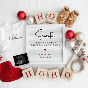 Christmas Pregnancy Announcement Digital, Simple Baby Reveal Digital Pregnancy Announcement Social Media Christmas Baby Reveal