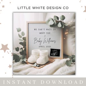 Digital Pregnancy announcement for social media.
Baby reveal ideas, social media pregnancy announcement, New baby announcement,
Baby reveal, gender neutral pregnancy announcement, simple, minimalistic pregnancy announcement