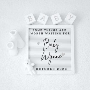Baby Announcement, Pregnancy Announcement, Digital Pregnancy Announcement, Gender Neutral Template, Social media pregnancy announcement