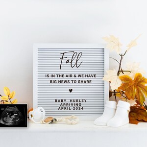 Autumn/Fall Digital Pregnancy Announcement Baby Announcement Social Media Reveal Gender Neutral Pregnancy Announce Pumpkin pregnancy reveal