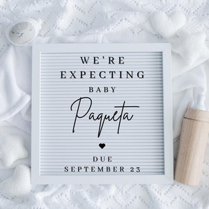 Neutral Pregnancy Announcement Digital ,Minimalist baby reveal, Digital Pregnancy Announcement, Neutral, Social Media, Facebook, Instagram